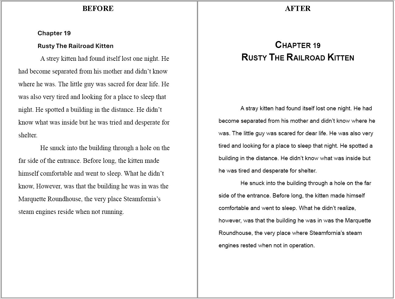 Editing Portfolio 3
